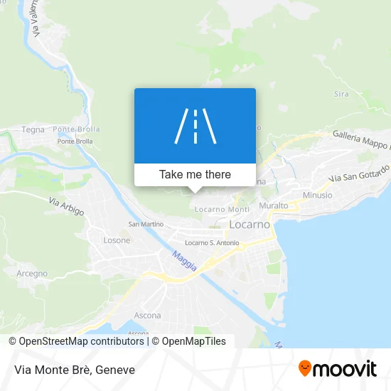 Via Monte Brè map