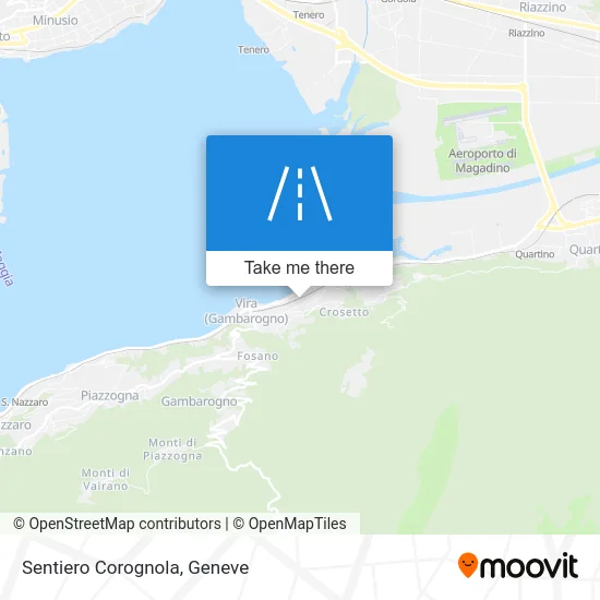 Sentiero Corognola map