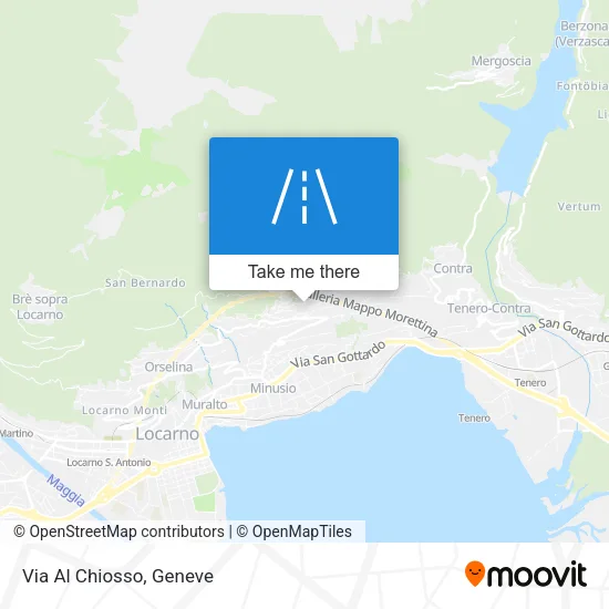 Via Al Chiosso map