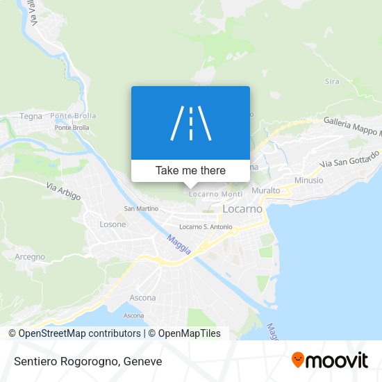 Sentiero Rogorogno map