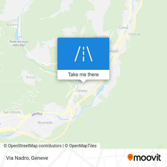 Via Nadro map