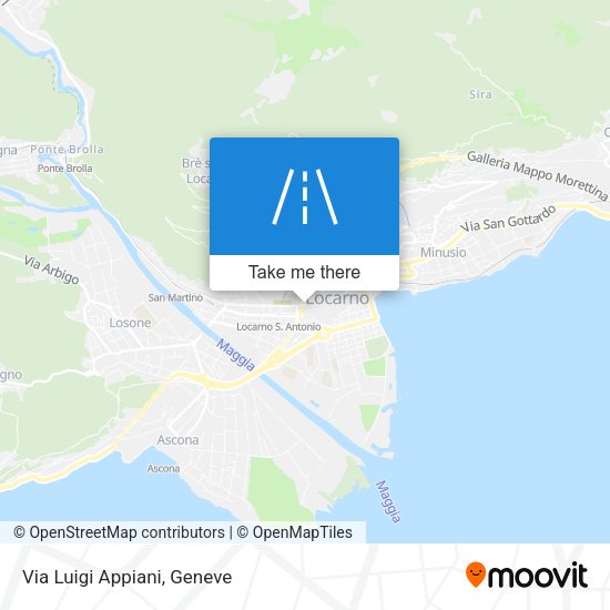 Via Luigi Appiani map