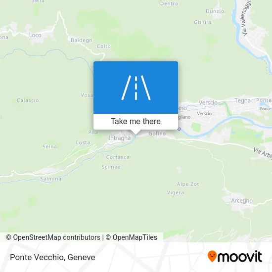Ponte Vecchio map