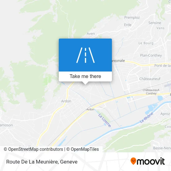 Route De La Meunière map