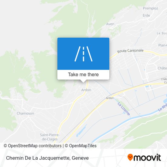 Chemin De La Jacquemette map