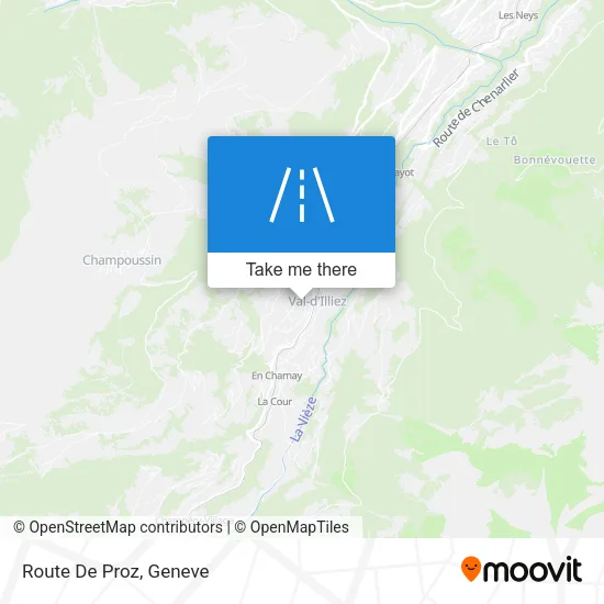 Route De Proz map