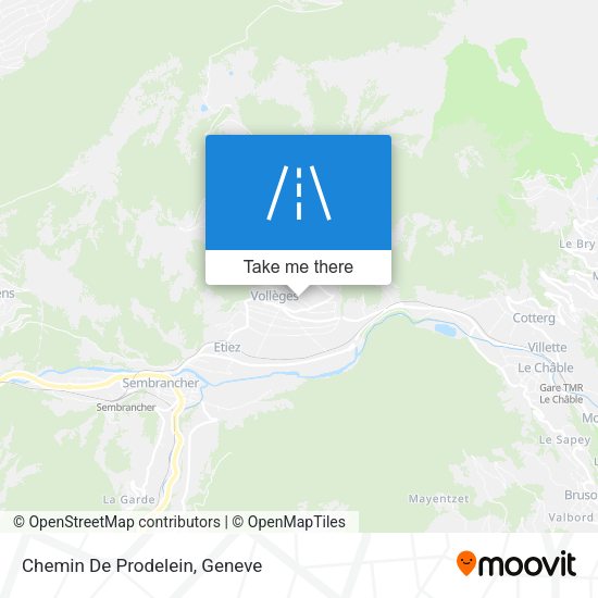 Chemin De Prodelein map