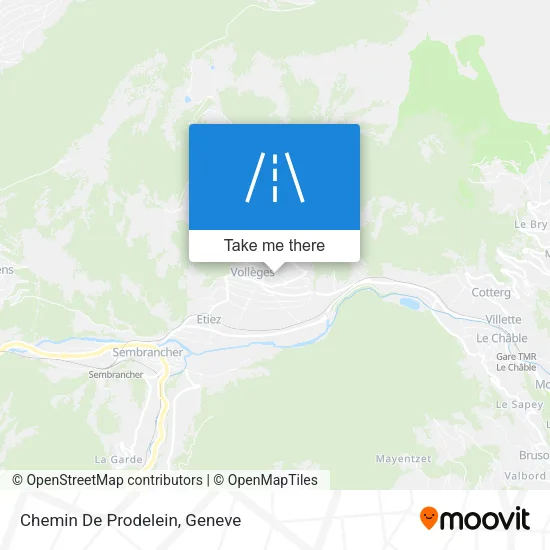Chemin De Prodelein map