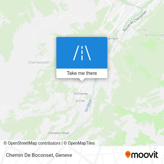 Chemin De Boconset map