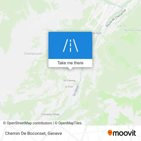 Chemin De Boconset map