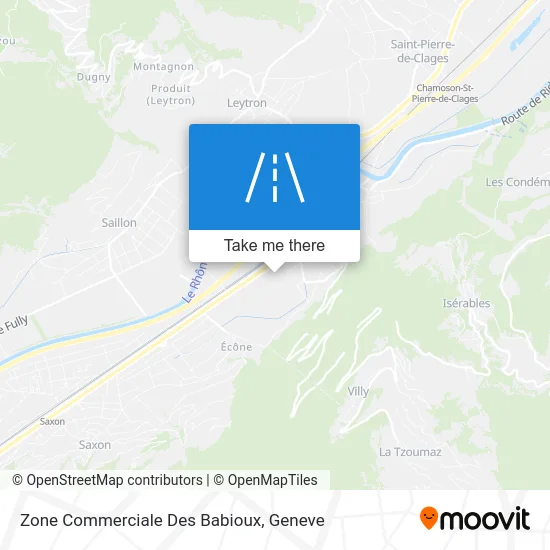 Zone Commerciale Des Babioux map