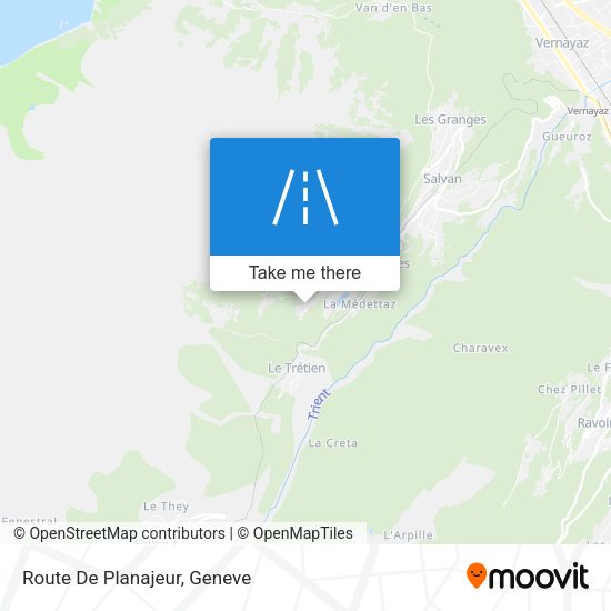 Route De Planajeur map