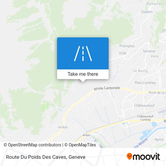 Route Du Poids Des Caves map