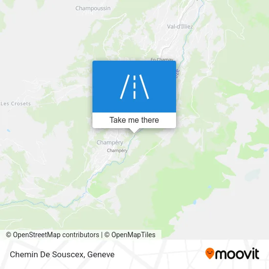 Chemin De Souscex map