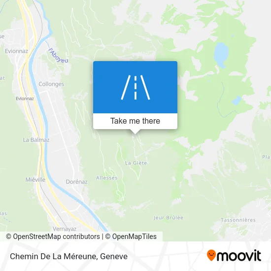 Chemin De La Méreune map