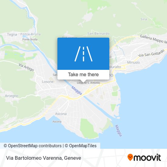 Via Bartolomeo Varenna map