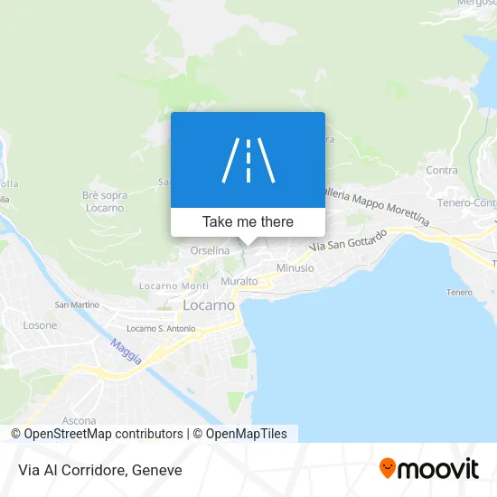 Via Al Corridore map