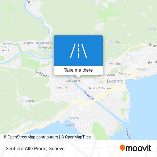 Sentiero Alle Piode map