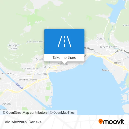 Via Mezzaro map