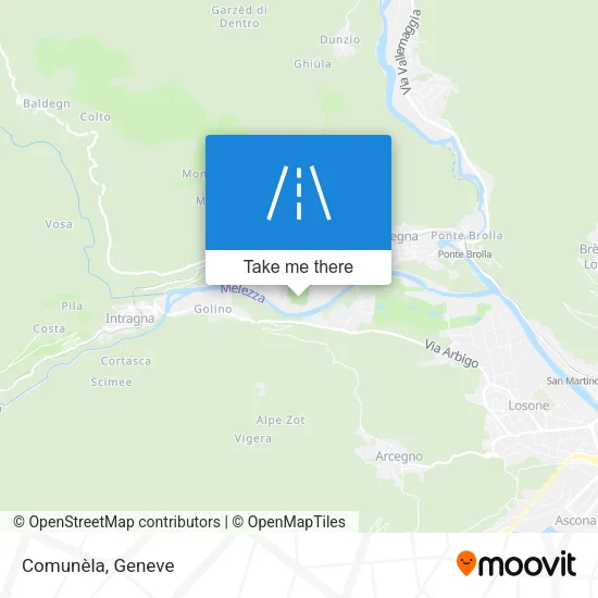 Comunèla map