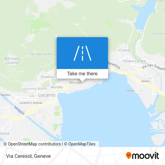Via Ceresol map