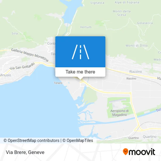Via Brere map