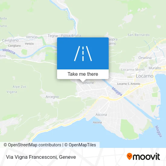 Via Vigna Francesconi map