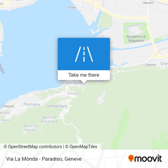 Via La Mònda - Paradiso map