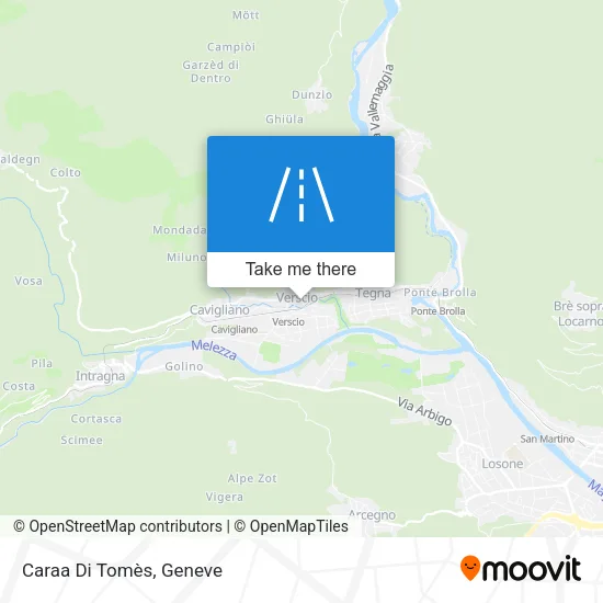 Caraa Di Tomès plan