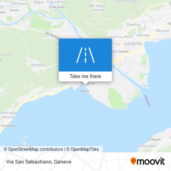 Via San Sebastiano map