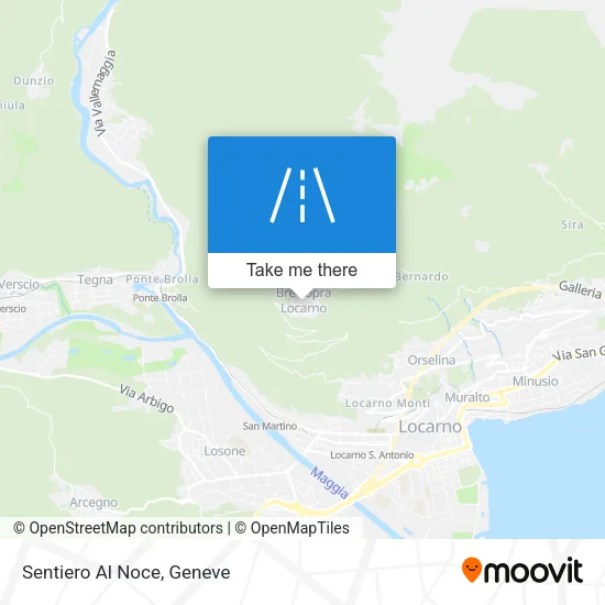 Sentiero Al Noce map
