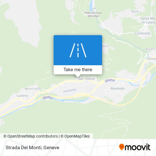 Strada Dei Monti map