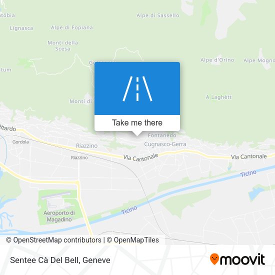 Sentee Cà Del Bell map