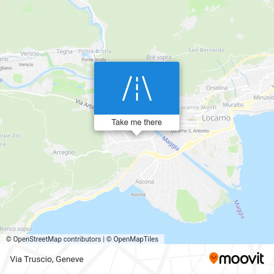 Via Truscio map