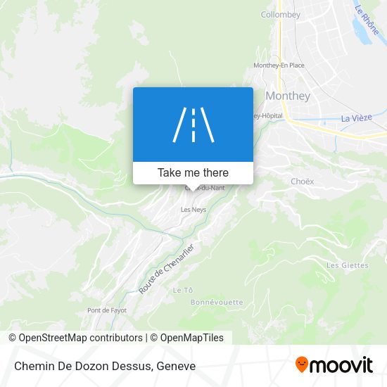 Chemin De Dozon Dessus map