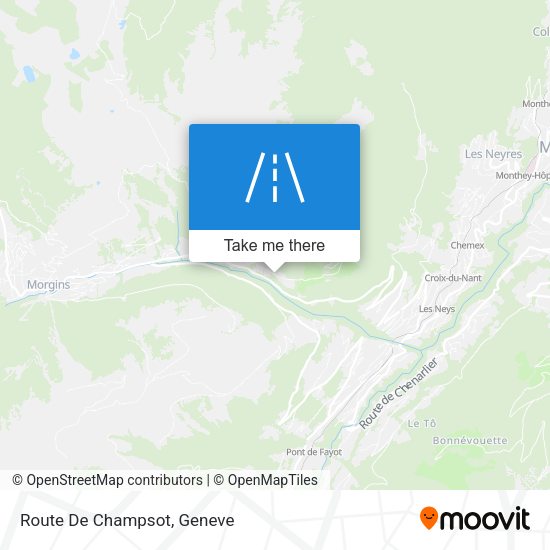 Route De Champsot map