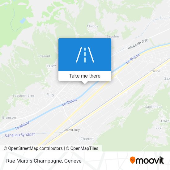 Rue Marais Champagne map