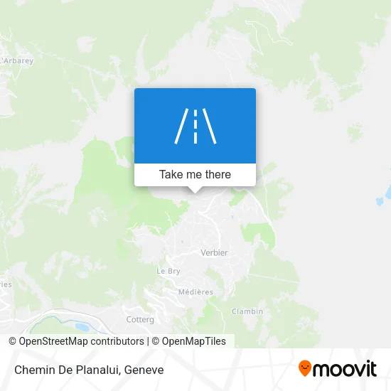 Chemin De Planalui map
