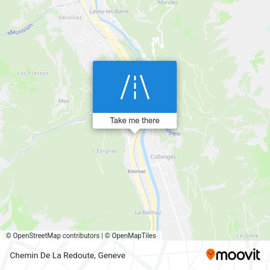 Chemin De La Redoute map