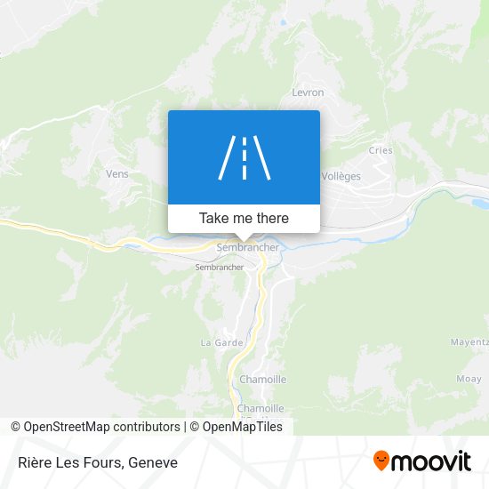 Rière Les Fours map