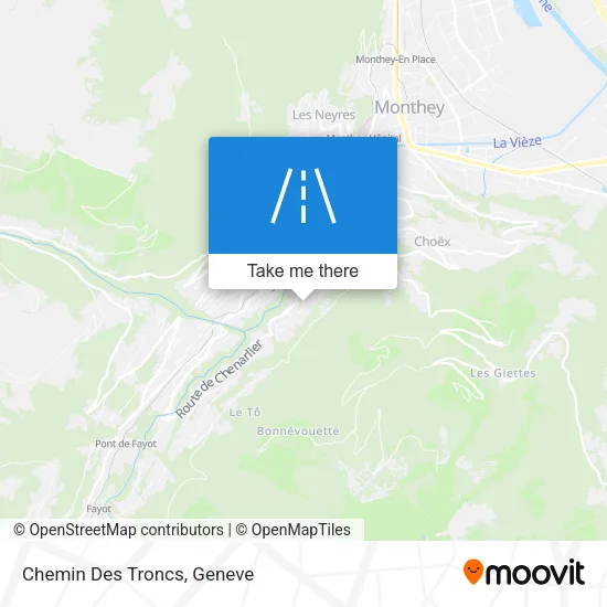 Chemin Des Troncs map