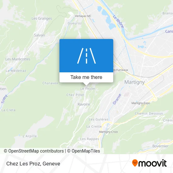 Chez Les Proz map