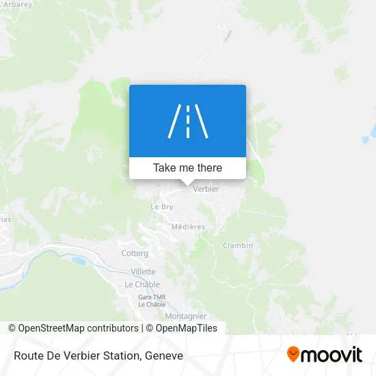 Route De Verbier Station map
