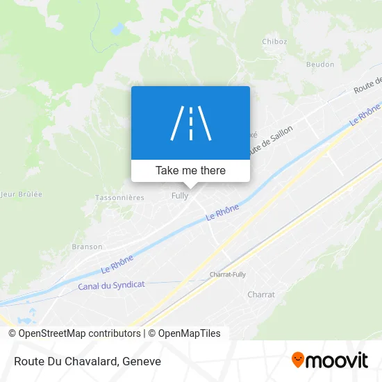 Route Du Chavalard map
