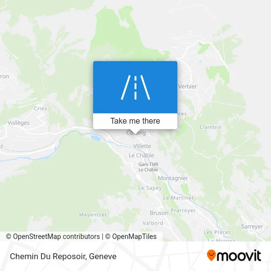 Chemin Du Reposoir map