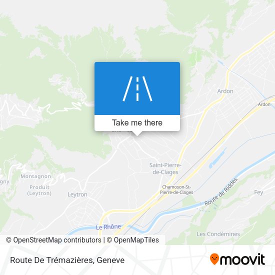 Route De Trémazières map