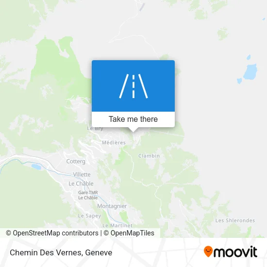 Chemin Des Vernes map