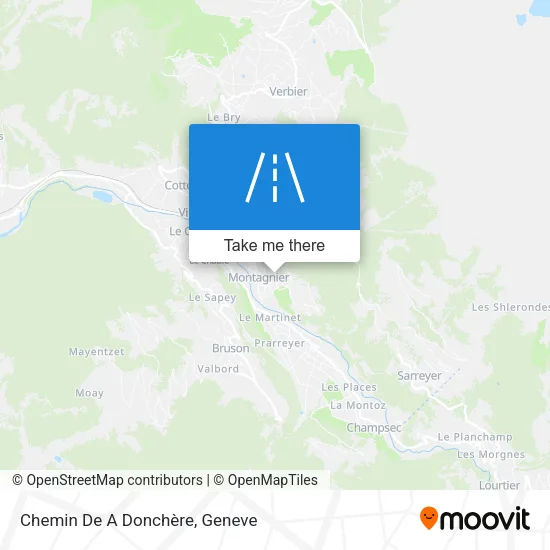 Chemin De A Donchère map