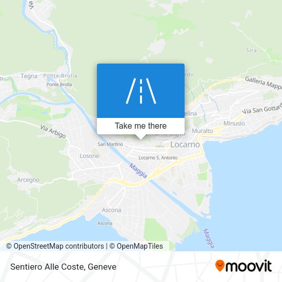 Sentiero Alle Coste map