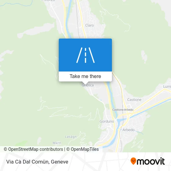 Via Cà Dal Comün map